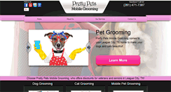 Desktop Screenshot of mobilepetgroomingleaguecity.com